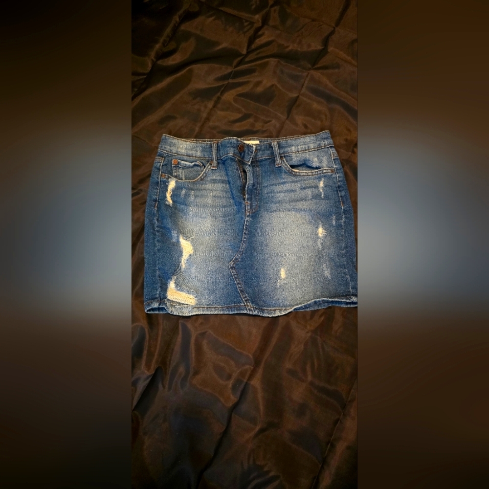 Blue Mini Skirt for Casual Night Out